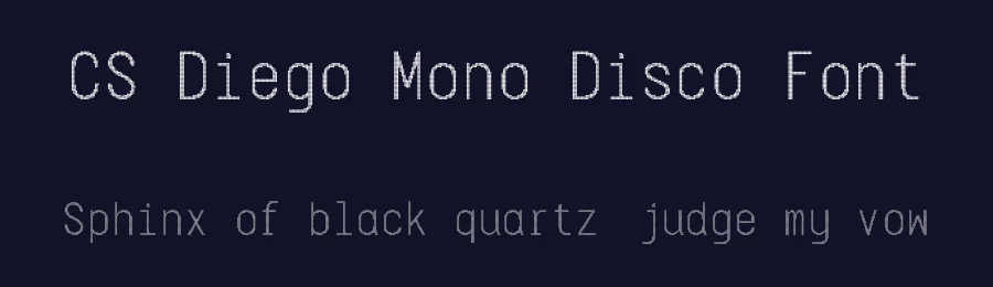 CS Diego Mono Disco Font by craftsupplyco — Display Font — thumbnail 2