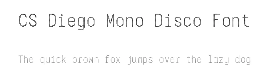 CS Diego Mono Disco Font by craftsupplyco — Display Font