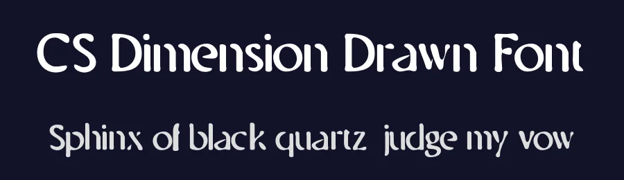 CS Dimension Drawn Font by craftsupplyco — Sans Serif Font — thumbnail 2