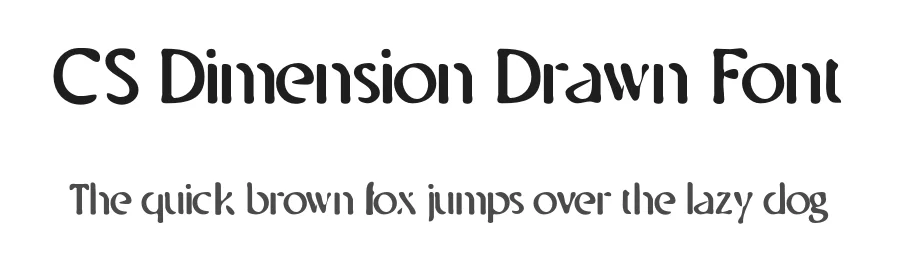 CS Dimension Drawn Font by craftsupplyco — Sans Serif Font