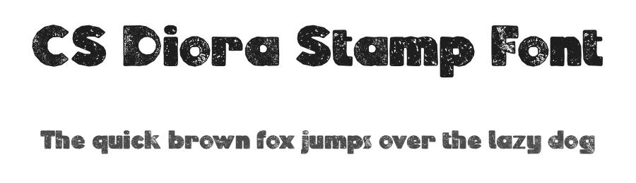 CS Diora Stamp Font by craftsupplyco — Display Font