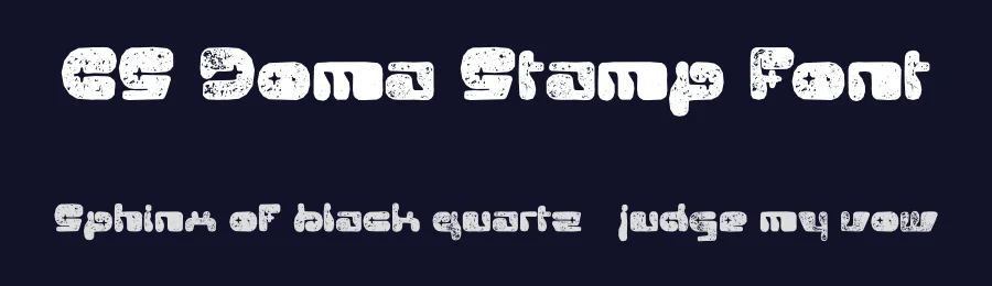 CS Doma Stamp Font by craftsupplyco — Display Font — thumbnail 2