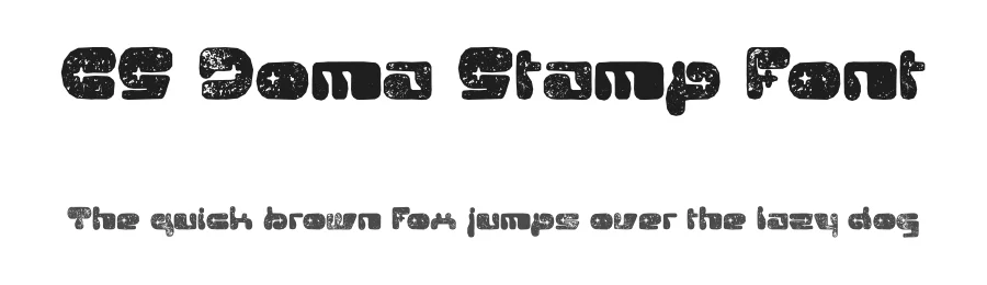 CS Doma Stamp Font by craftsupplyco — Display Font