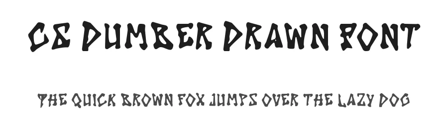 CS Dumber Drawn Font by craftsupplyco — Display Font