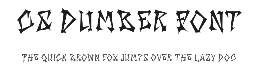 CS Dumber Font by craftsupplyco — Display Font
