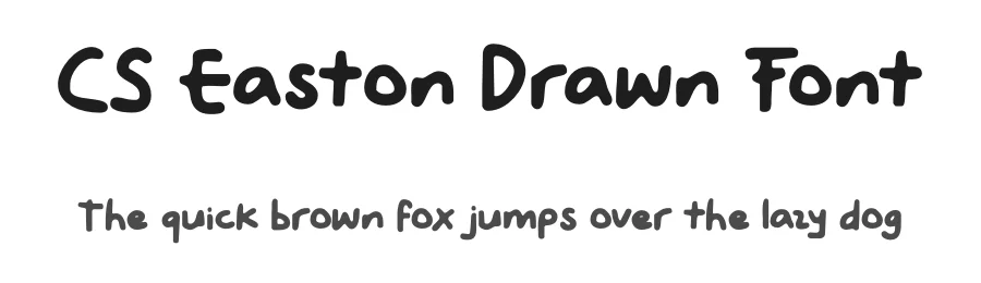 CS Easton Drawn Font by craftsupplyco — Script Handwritten Font