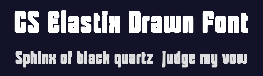 CS Elastix Drawn Font by craftsupplyco — Display Font — thumbnail 2