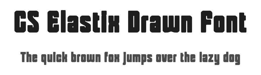 CS Elastix Drawn Font by craftsupplyco — Display Font