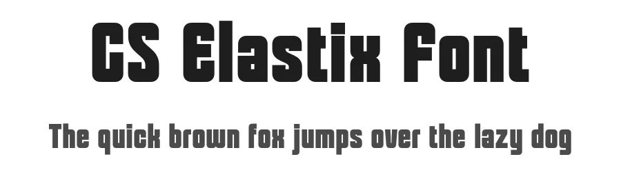 CS Elastix Font by craftsupplyco — Sans Serif Font