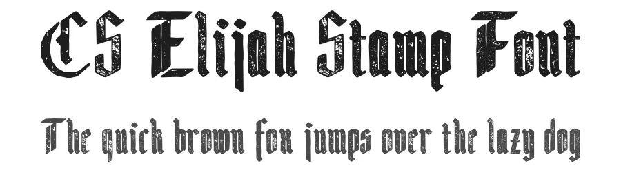 CS Elijah Stamp Font by craftsupplyco — Display Font