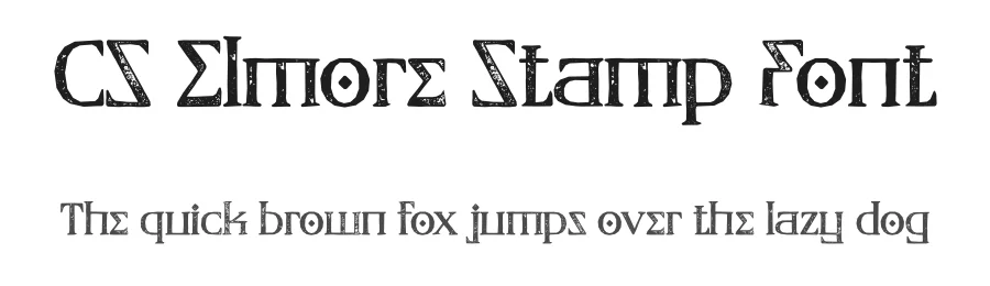 CS Elmore Stamp Font by craftsupplyco — Display Font