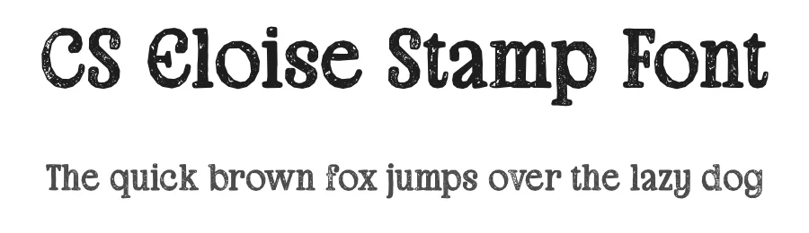 CS Eloise Stamp Font by craftsupplyco — Display Font