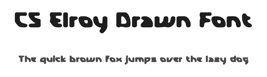 CS Elroy Drawn Font by craftsupplyco — Display Font