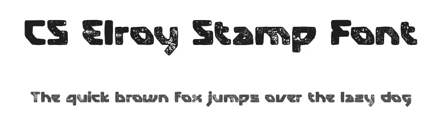 CS Elroy Stamp Font by craftsupplyco — Display Font