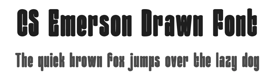 CS Emerson Drawn Font by craftsupplyco — Sans Serif Font