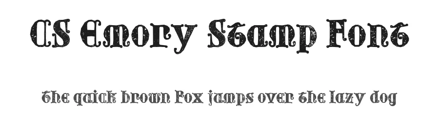 CS Emory Stamp Font by craftsupplyco — Display Font