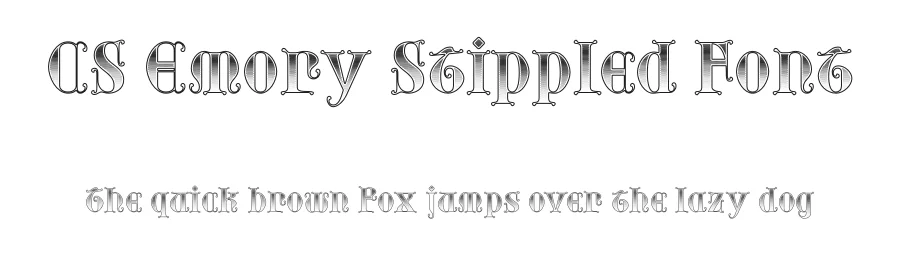 CS Emory Stippled Font by craftsupplyco — Display Font
