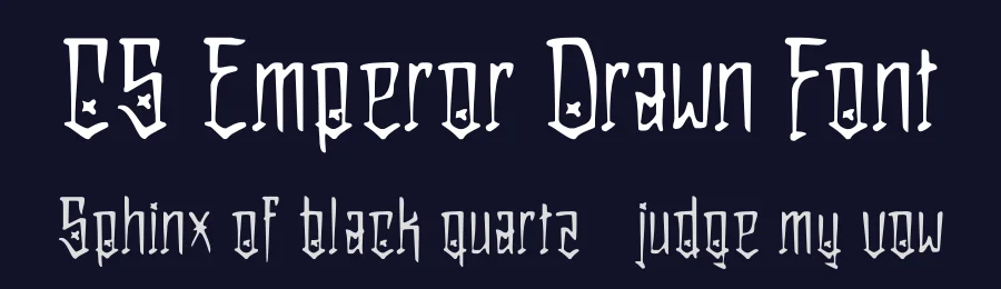 CS Emperor Drawn Font by craftsupplyco — Display Font — thumbnail 2