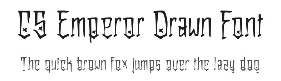 CS Emperor Drawn Font by craftsupplyco — Display Font