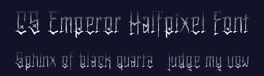 CS Emperor Halfpixel Font by craftsupplyco — Display Font — thumbnail 2