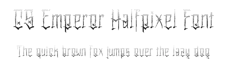 CS Emperor Halfpixel Font by craftsupplyco — Display Font