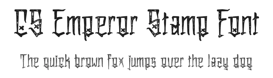 CS Emperor Stamp Font by craftsupplyco — Display Font