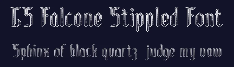 CS Falcone Stippled Font by craftsupplyco — Display Font — thumbnail 2