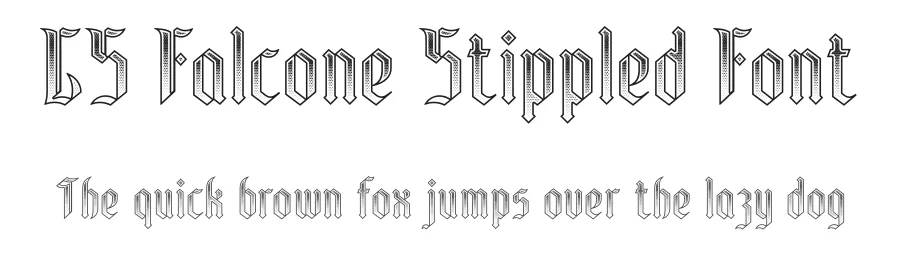 CS Falcone Stippled Font by craftsupplyco — Display Font