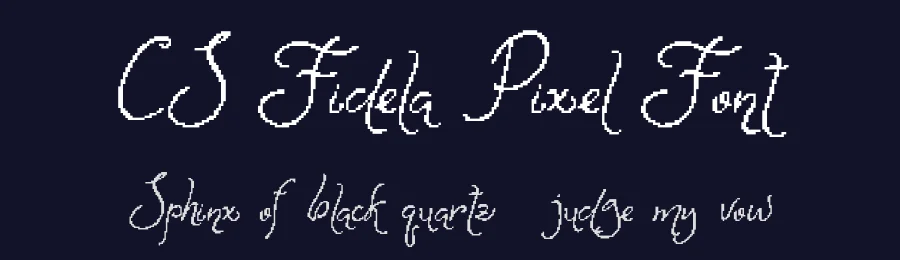 CS Fidela Pixel Font by craftsupplyco — Display Font — thumbnail 2