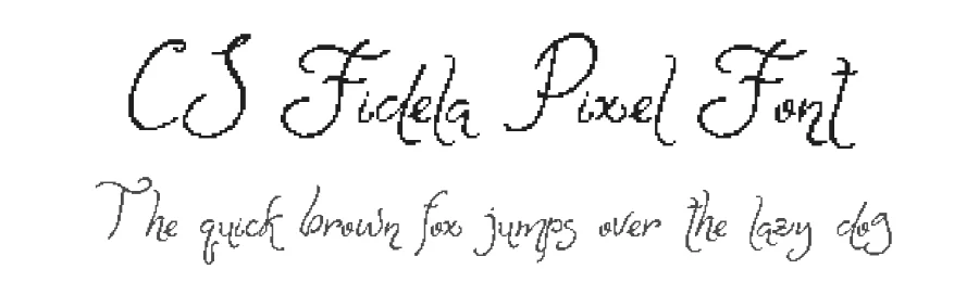 CS Fidela Pixel Font by craftsupplyco — Display Font