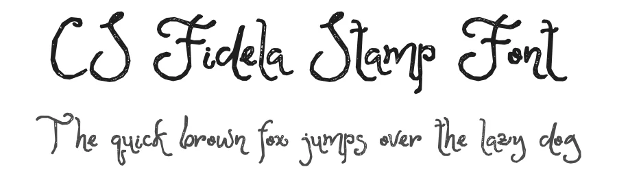 CS Fidela Stamp Font by craftsupplyco — Script Handwritten Font