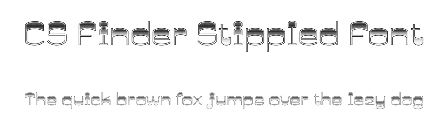 CS Finder Stippled Font by craftsupplyco — Display Font