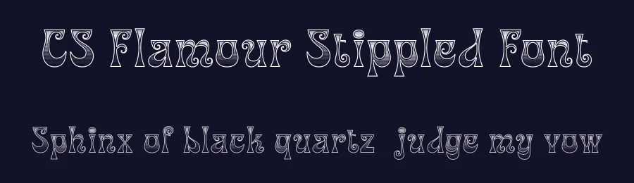 CS Flamour Stippled Font by craftsupplyco — Display Font — thumbnail 2