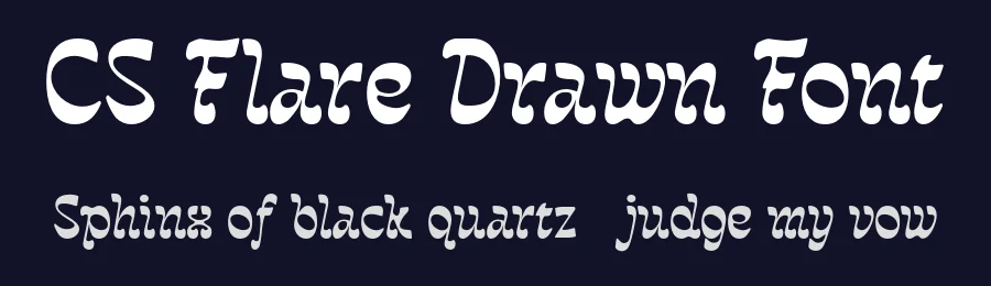 CS Flare Drawn Font by craftsupplyco — Display Font — thumbnail 2