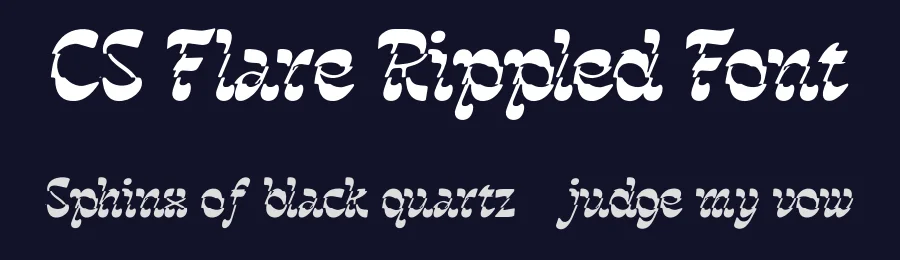 CS Flare Rippled Font by craftsupplyco — Display Font — thumbnail 2