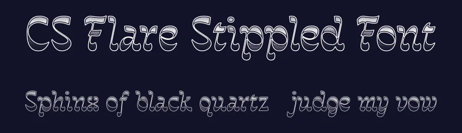 CS Flare Stippled Font by craftsupplyco — Display Font — thumbnail 2