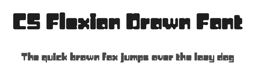 CS Flexion Drawn Font by craftsupplyco — Display Font