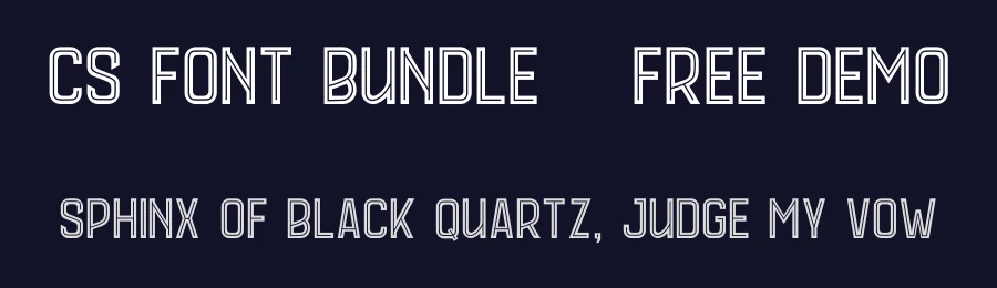 CS Font Bundle – Free Demo by Craft Supply Co. — Sans Serif Font — thumbnail 2