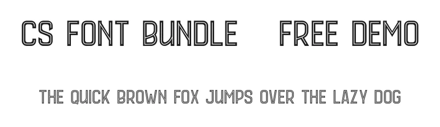 CS Font Bundle – Free Demo by Craft Supply Co. — Sans Serif Font