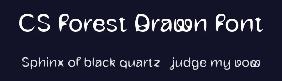 CS Forest Drawn Font by craftsupplyco — Display Font — thumbnail 2