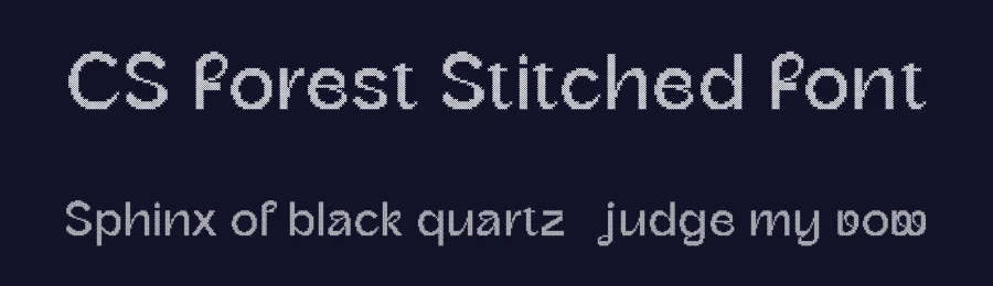 CS Forest Stitched Font by craftsupplyco — Sans Serif Font — thumbnail 2