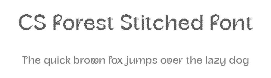 CS Forest Stitched Font by craftsupplyco — Sans Serif Font