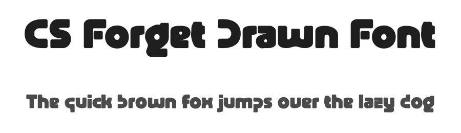 CS Forget Drawn Font by craftsupplyco — Display Font
