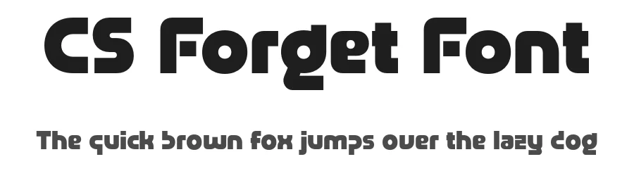 CS Forget Font by craftsupplyco — Display Font