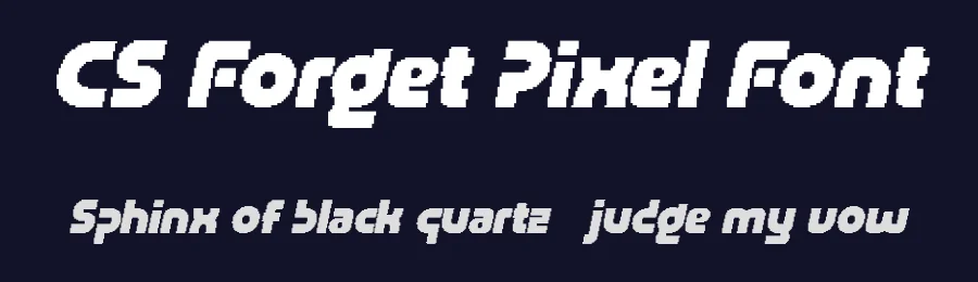 CS Forget Pixel Font by craftsupplyco — Display Font — thumbnail 2
