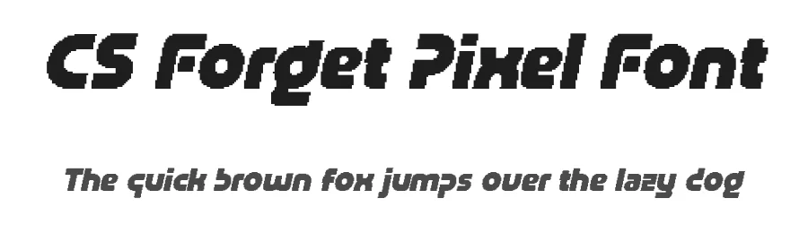 CS Forget Pixel Font by craftsupplyco — Display Font
