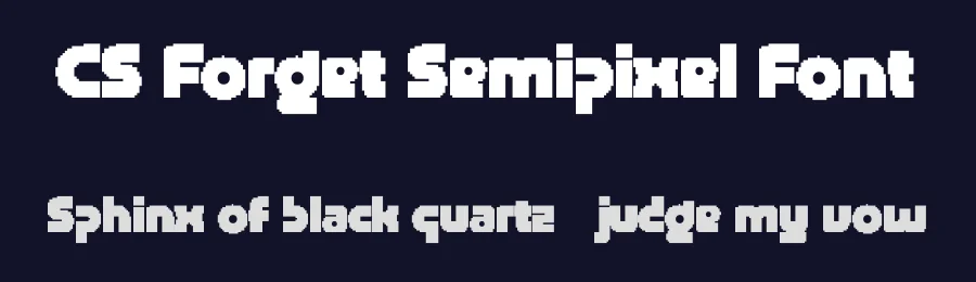 CS Forget Semipixel Font by craftsupplyco — Display Font — thumbnail 2