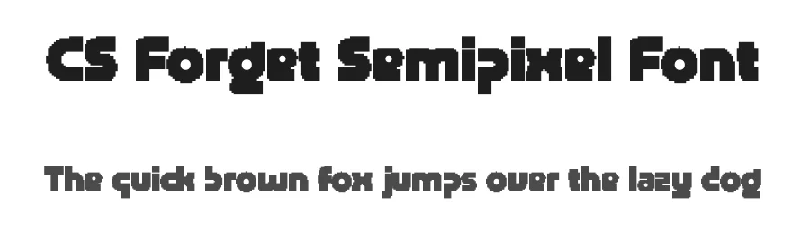 CS Forget Semipixel Font by craftsupplyco — Display Font