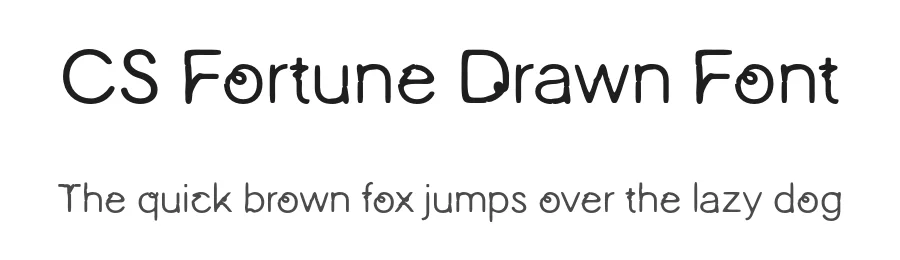 CS Fortune Drawn Font by craftsupplyco — Display Font