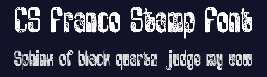 CS Franco Stamp Font by craftsupplyco — Display Font — thumbnail 2